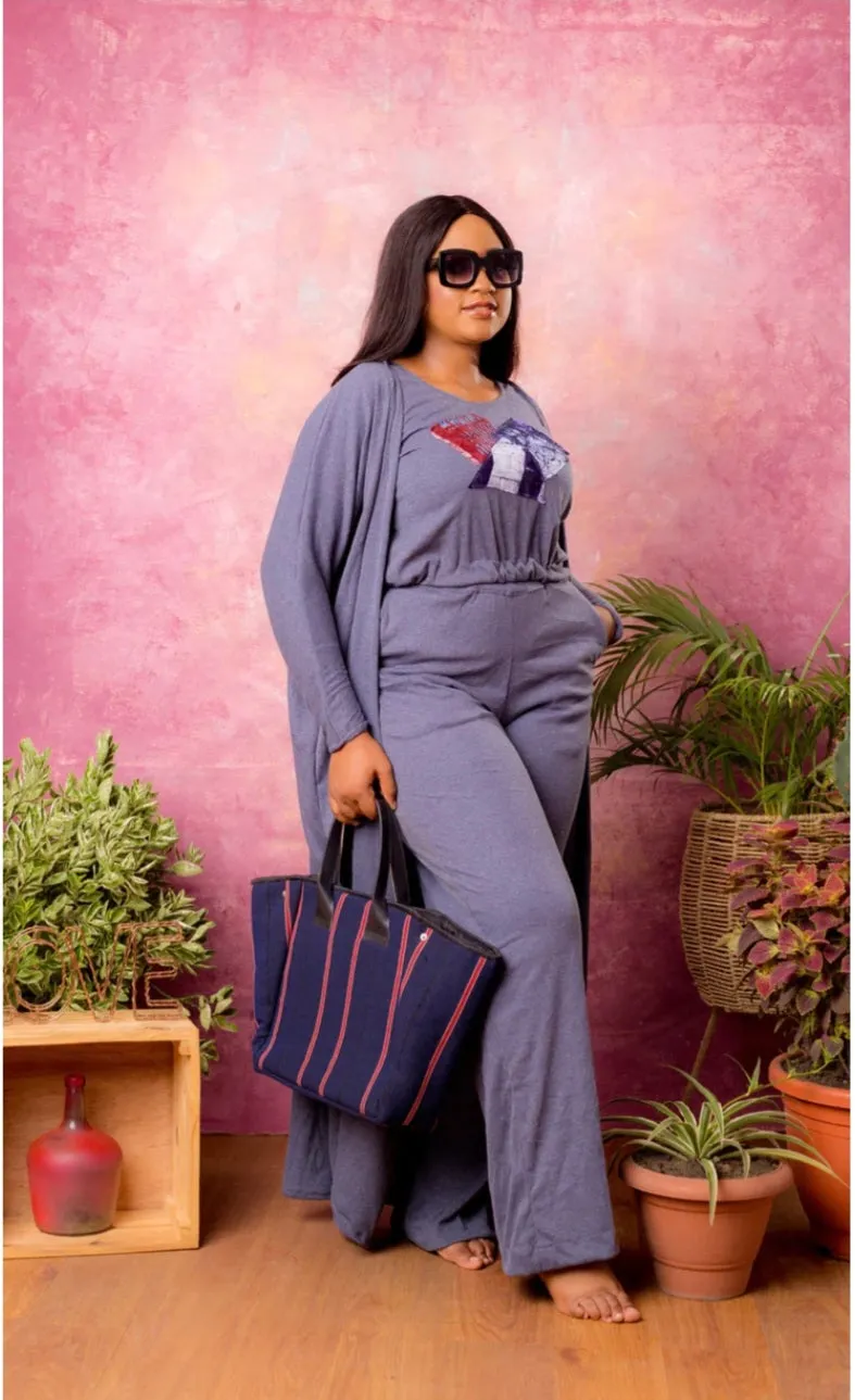 3 Piece Jersey Lounge Set/ Tracksuit