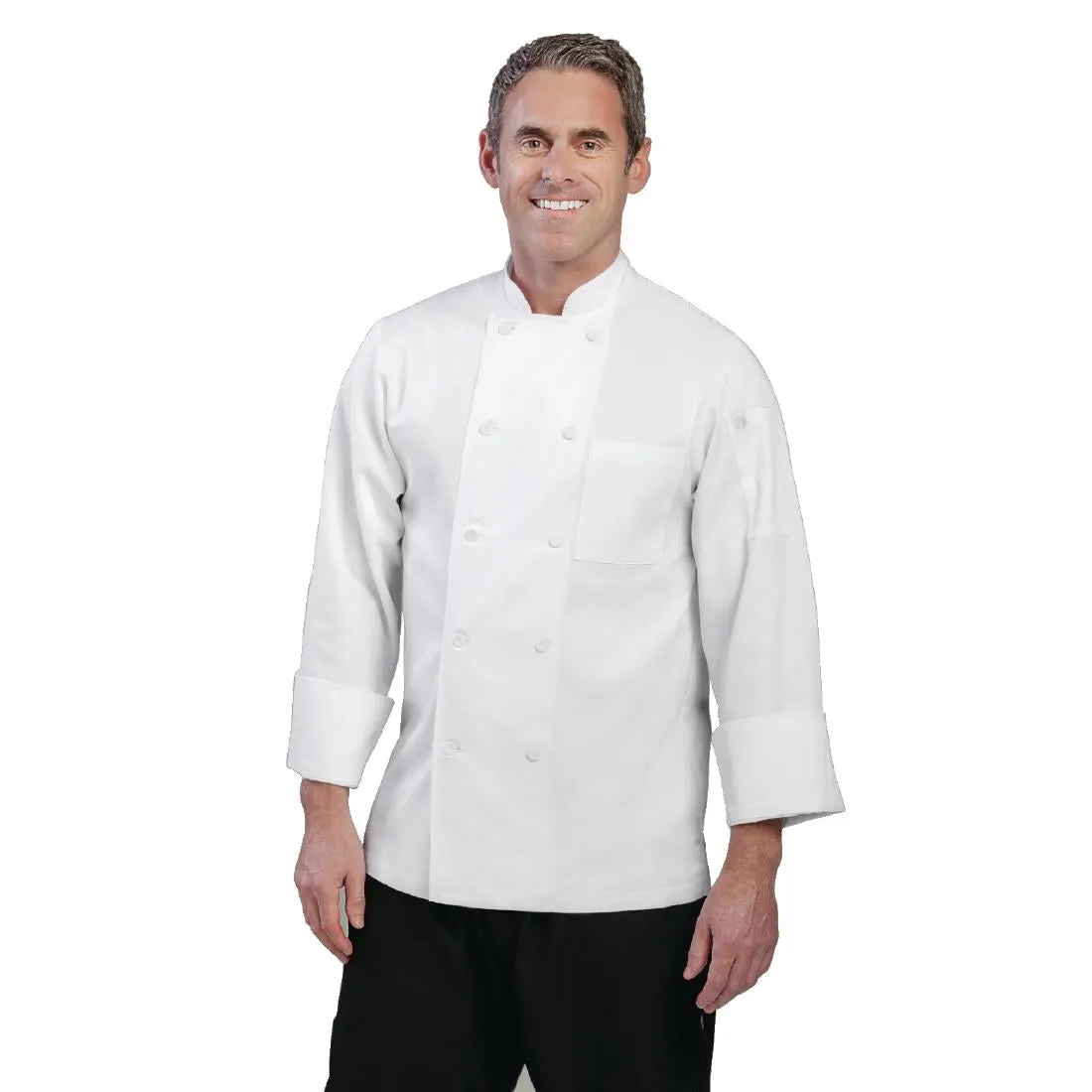 A371-XXL Chef Works Unisex Le Mans Chefs Jacket White