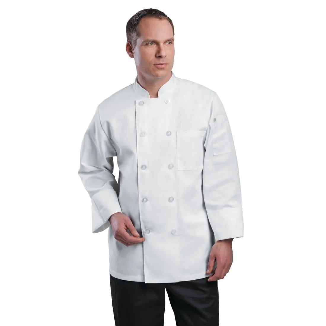 A371-XXL Chef Works Unisex Le Mans Chefs Jacket White