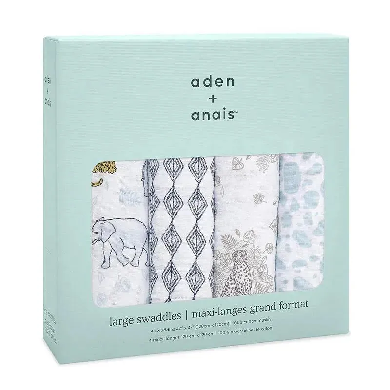 Aden   Anais - Swaddles Jungle 4 Pack