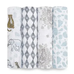 Aden   Anais - Swaddles Jungle 4 Pack