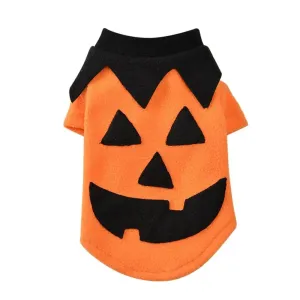 Anniepaw Halloween Pumpkin Outfit: Winter Coat for Small Dogs & Cat