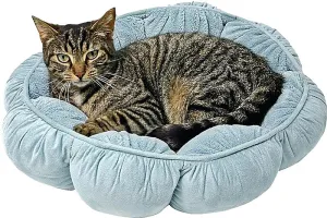 Aspenpet 27459 Pillow Pet Bed, 18 in Dia, 18 in L, 18 in W, Puffy Round Pattern, Poly Fiber Fill, Assorted :EA: QUANTITY: 1