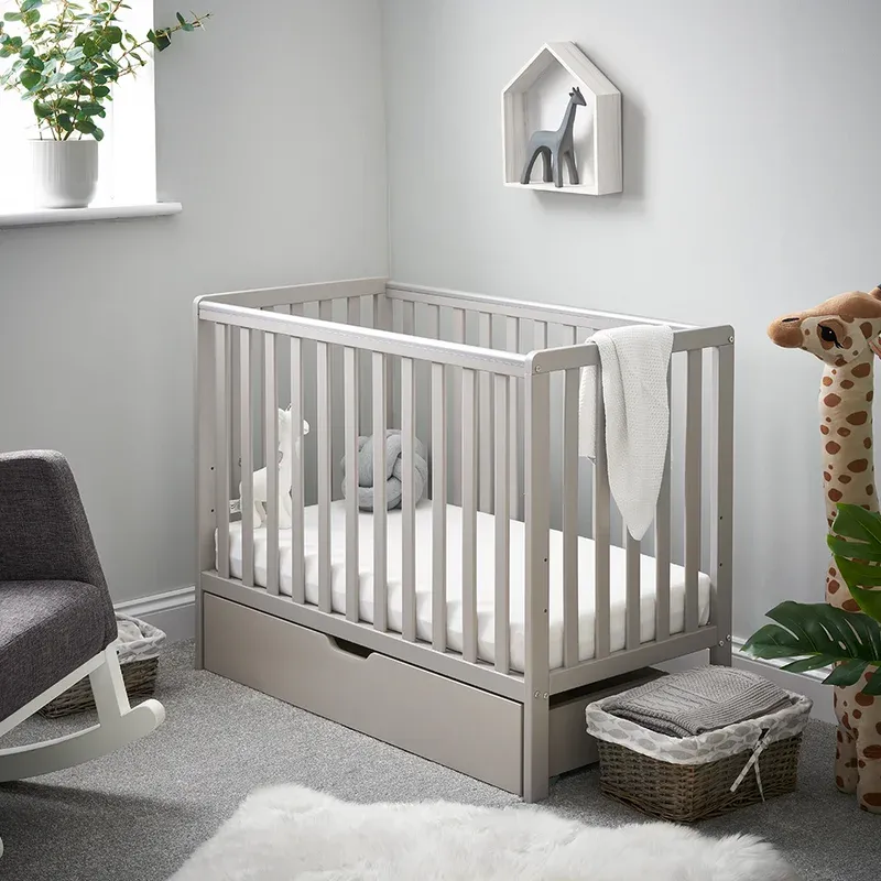 Bantam Space Saver Cot - Warm Grey