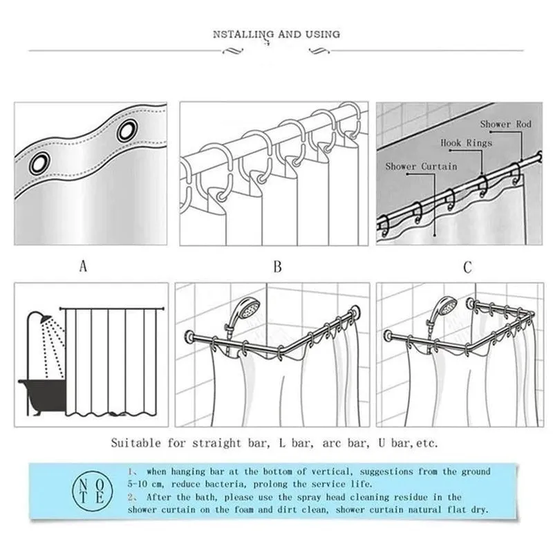 Bathroom Decor Shower Curtain Set Toilet Cover Non-Slip Bath Mat Rug Sets Waterproof Bath Curtain Toilet Seat Cover Home Decor Bathroom mask