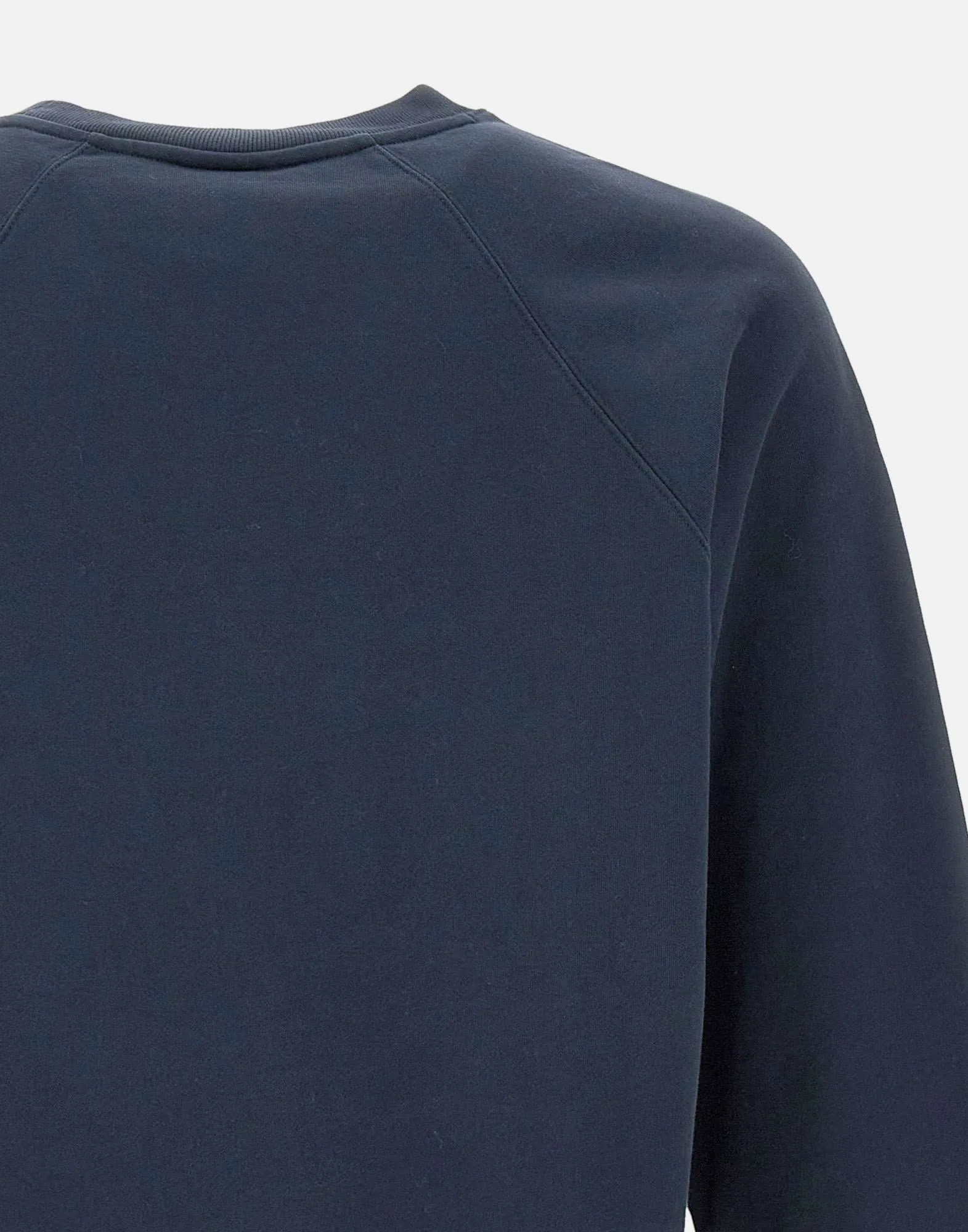 Blue Cotton Crew Neck Sweatshirt