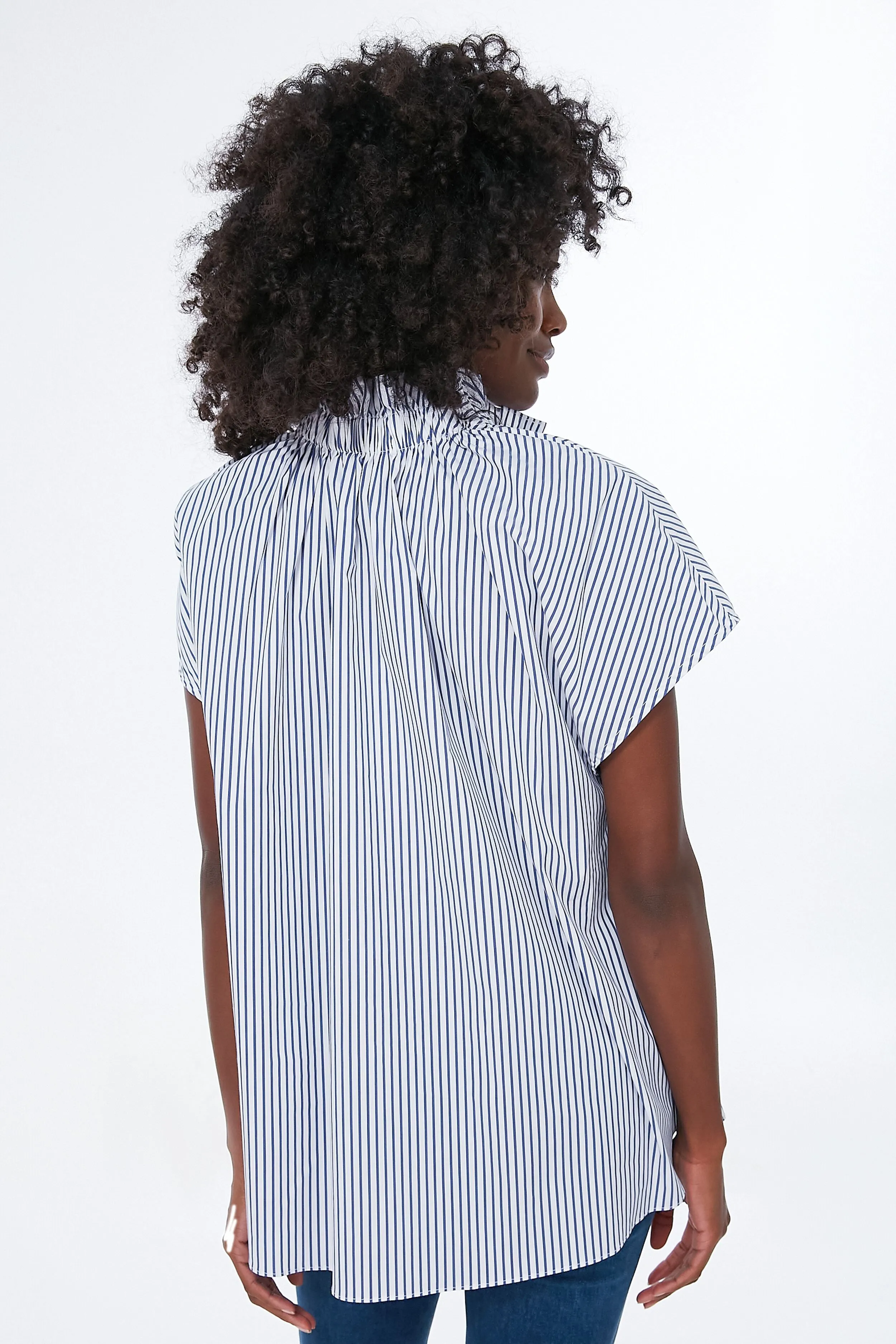 Blue Stripe Rae Blouse