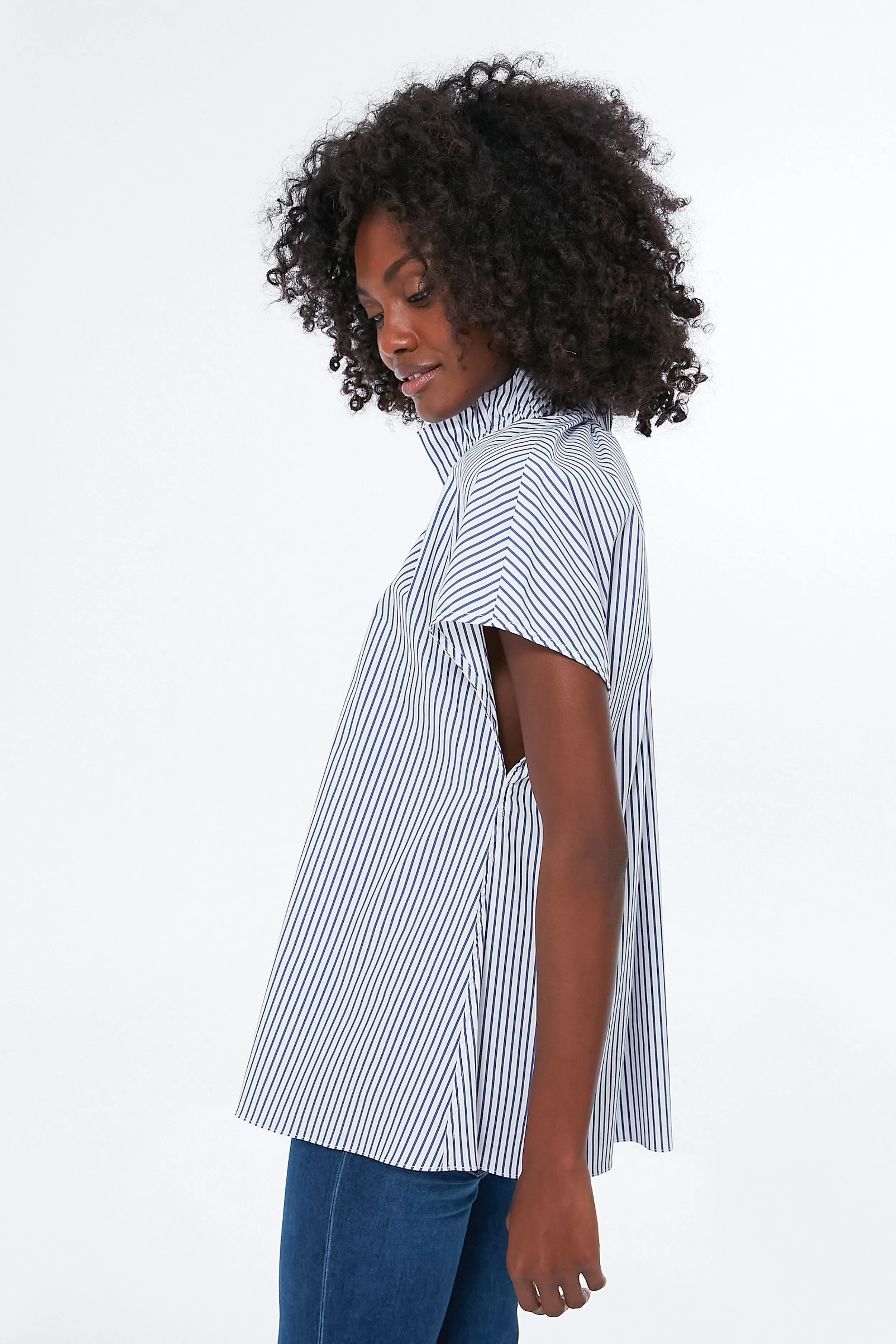 Blue Stripe Rae Blouse