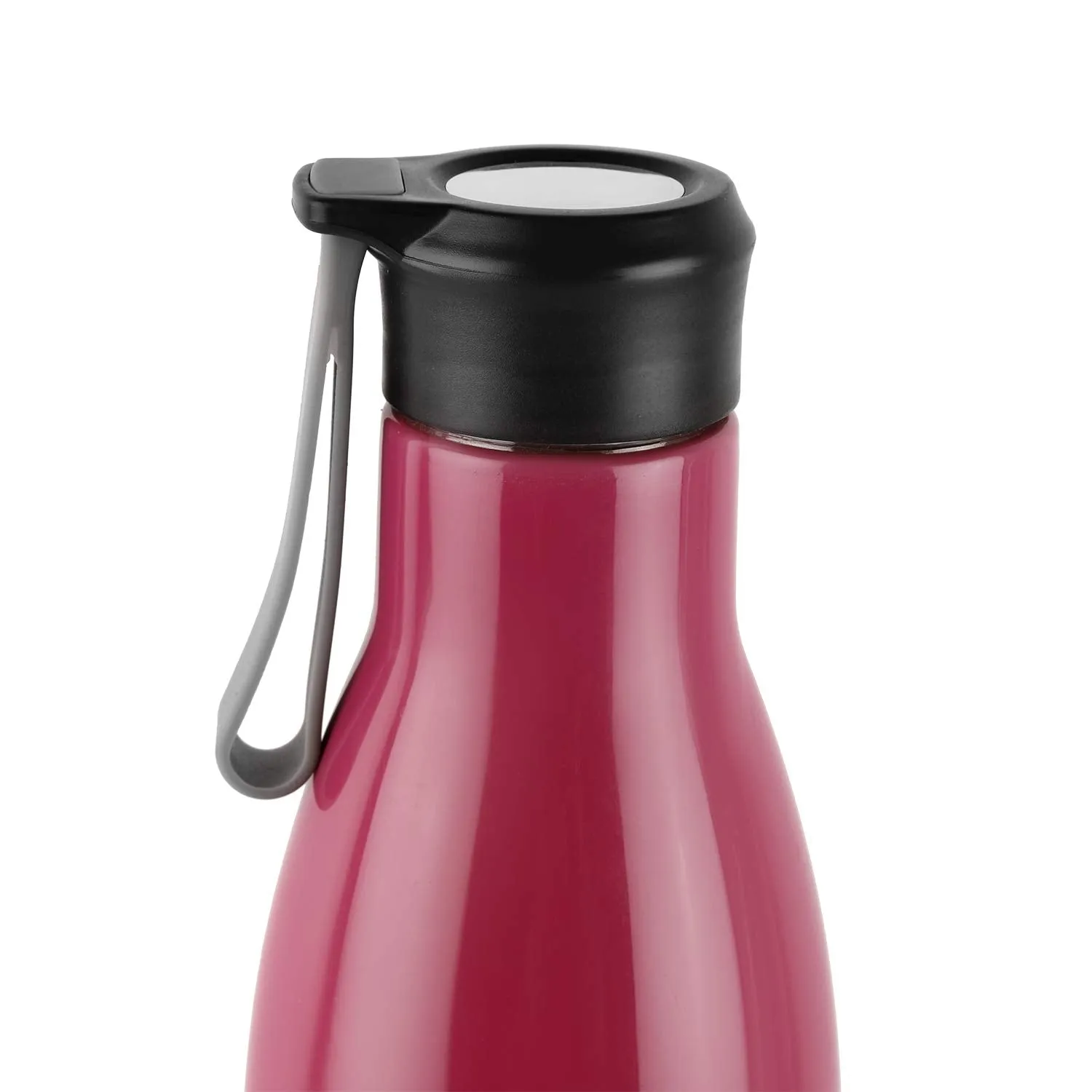 CELLO Puro Steel-X Rover 600 | Water Bottle with Inner Steel and Outer Plastic | Insulated Water Bottle | 480 ml, Pink