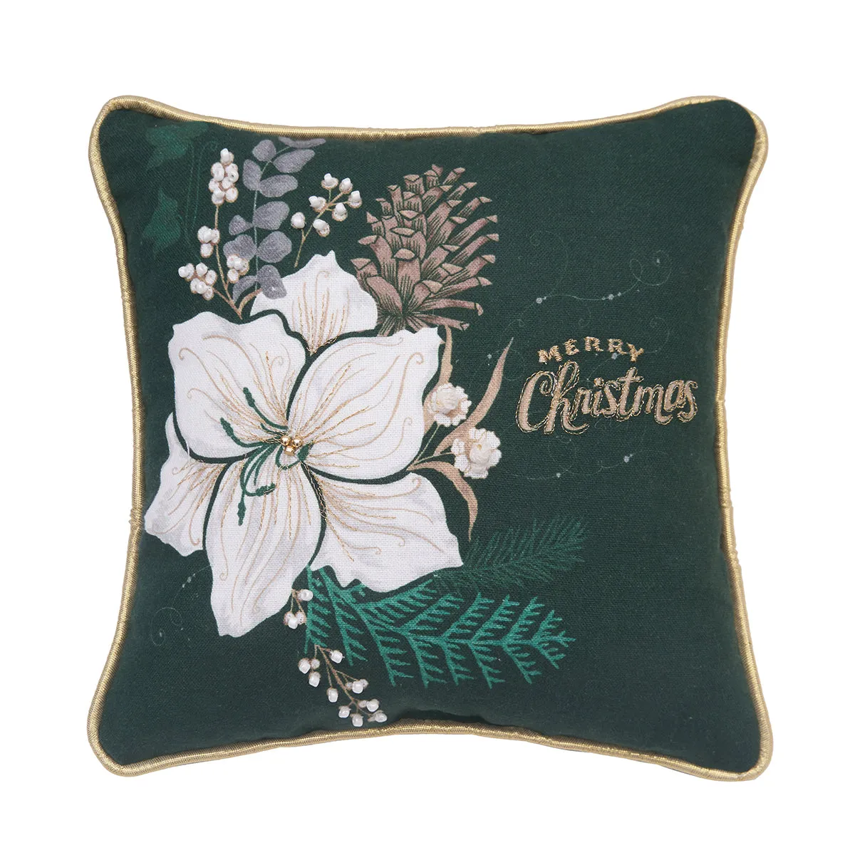 Christmas Amaryllis Mini Pillow