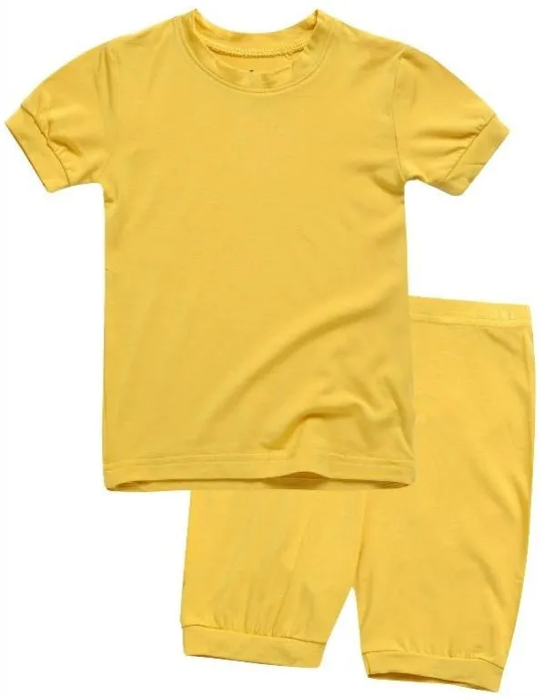 Colorful Mustard Short Sleeve Pajamas