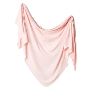 copper pearl swaddle blanket - blush