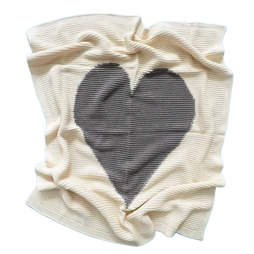 Cotton Baby Blankets - Heart