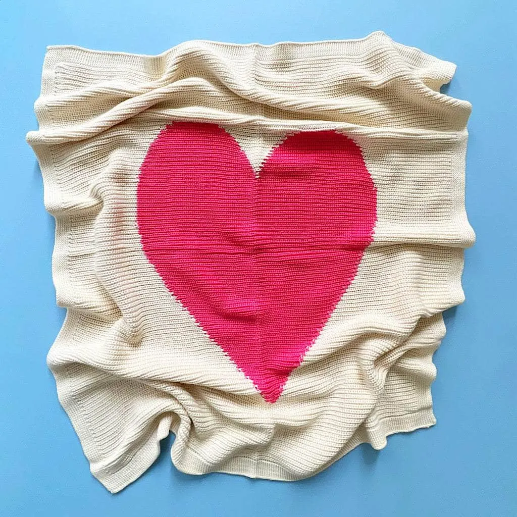 Cotton Baby Blankets - Heart