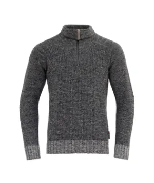 Devold - Bispen wool zip neck sweater - Ink