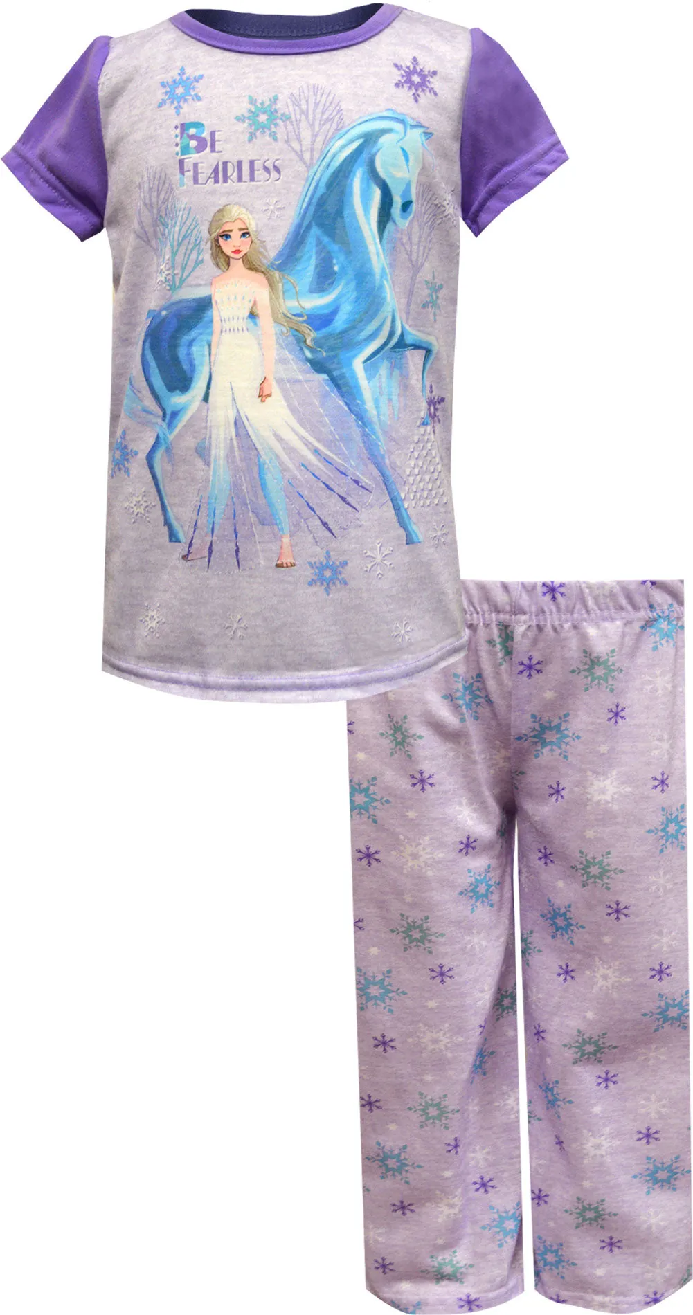 Disney Frozen Princesses Elsa and Anna Be Fearless Pajama