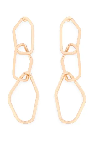 Distort Chain Dangle Drop Earrings