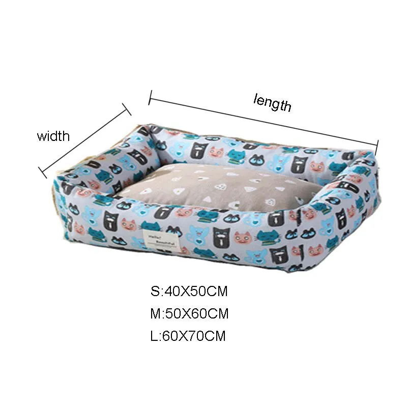 Dog mat Winter Warm Soft Cats Sleeping Bed Dog House Bed Pets Bohemia