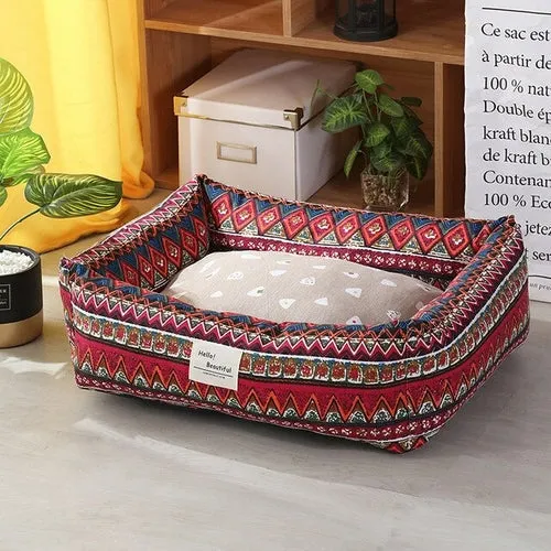 Dog mat Winter Warm Soft Cats Sleeping Bed Dog House Bed Pets Bohemia