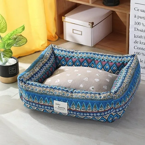 Dog mat Winter Warm Soft Cats Sleeping Bed Dog House Bed Pets Bohemia