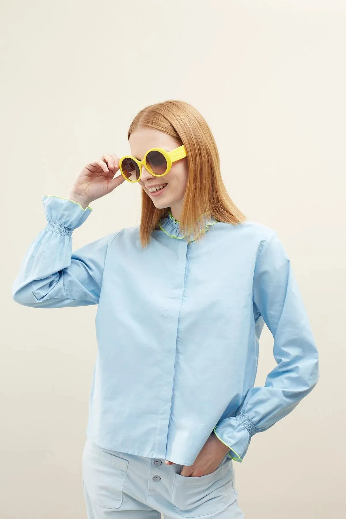 Dr Bloom Sonic Blouse in Blue