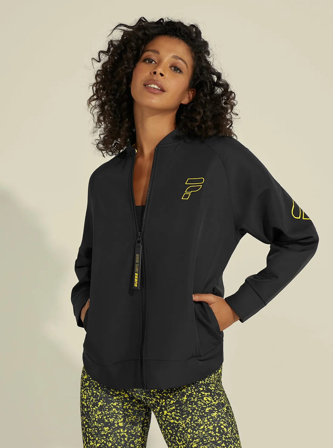 Eco Black Cathryn Zip Active Jacket