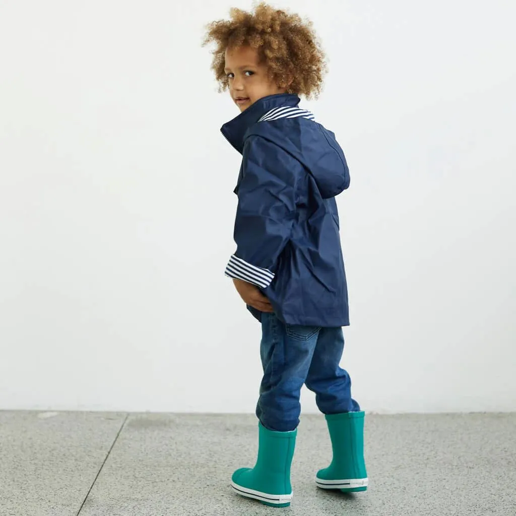 French Soda Kids Raincoat - Navy