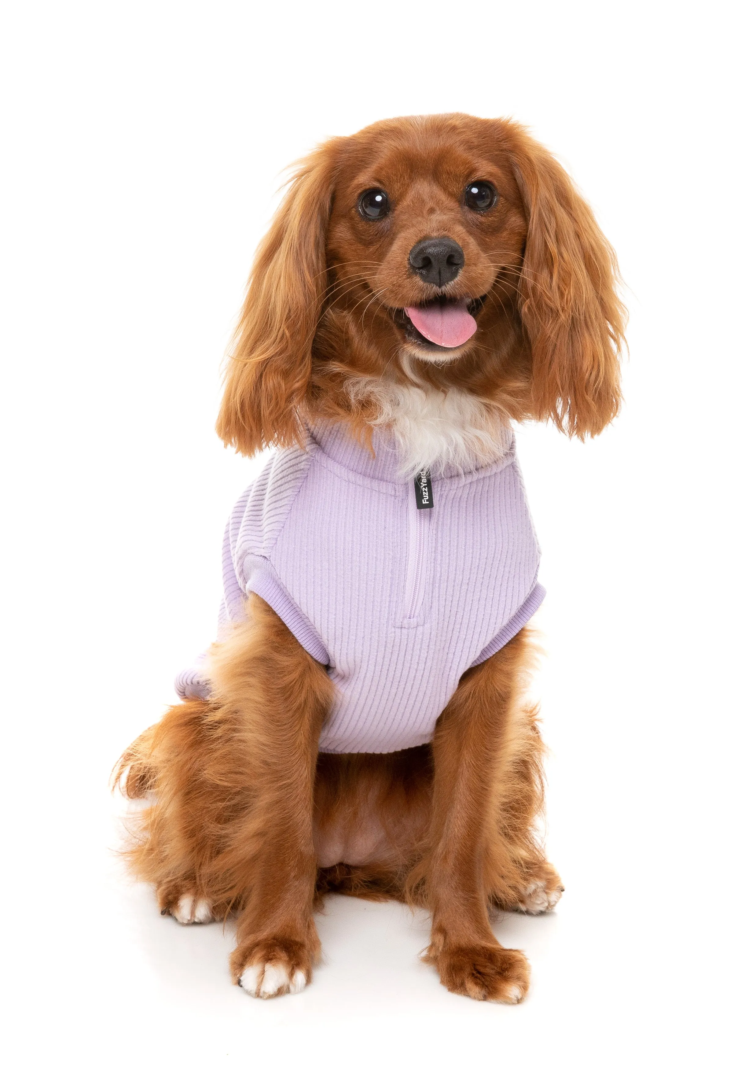 FuzzYard Cambridge Dog Sweater Lilac