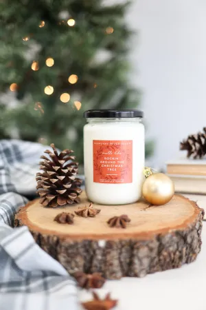 Hand-Poured Soy Candle - Orange Clove "Rockin' Around The Christmas Tree"