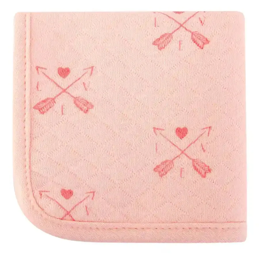 Hudson Baby 6pc Quilted Washcloths - Girl Forest