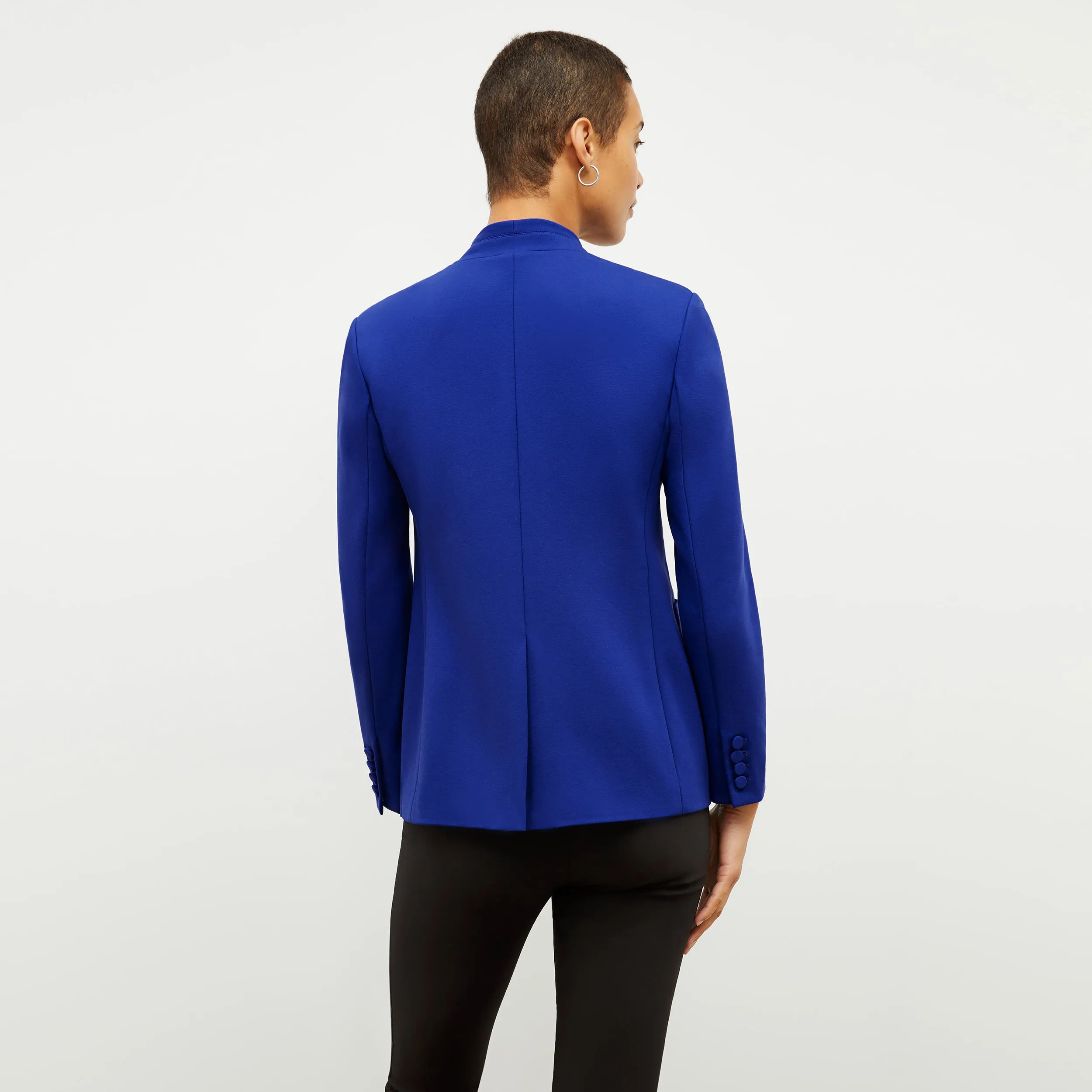 Janette Blazer - Light Ponte :: Electric Blue