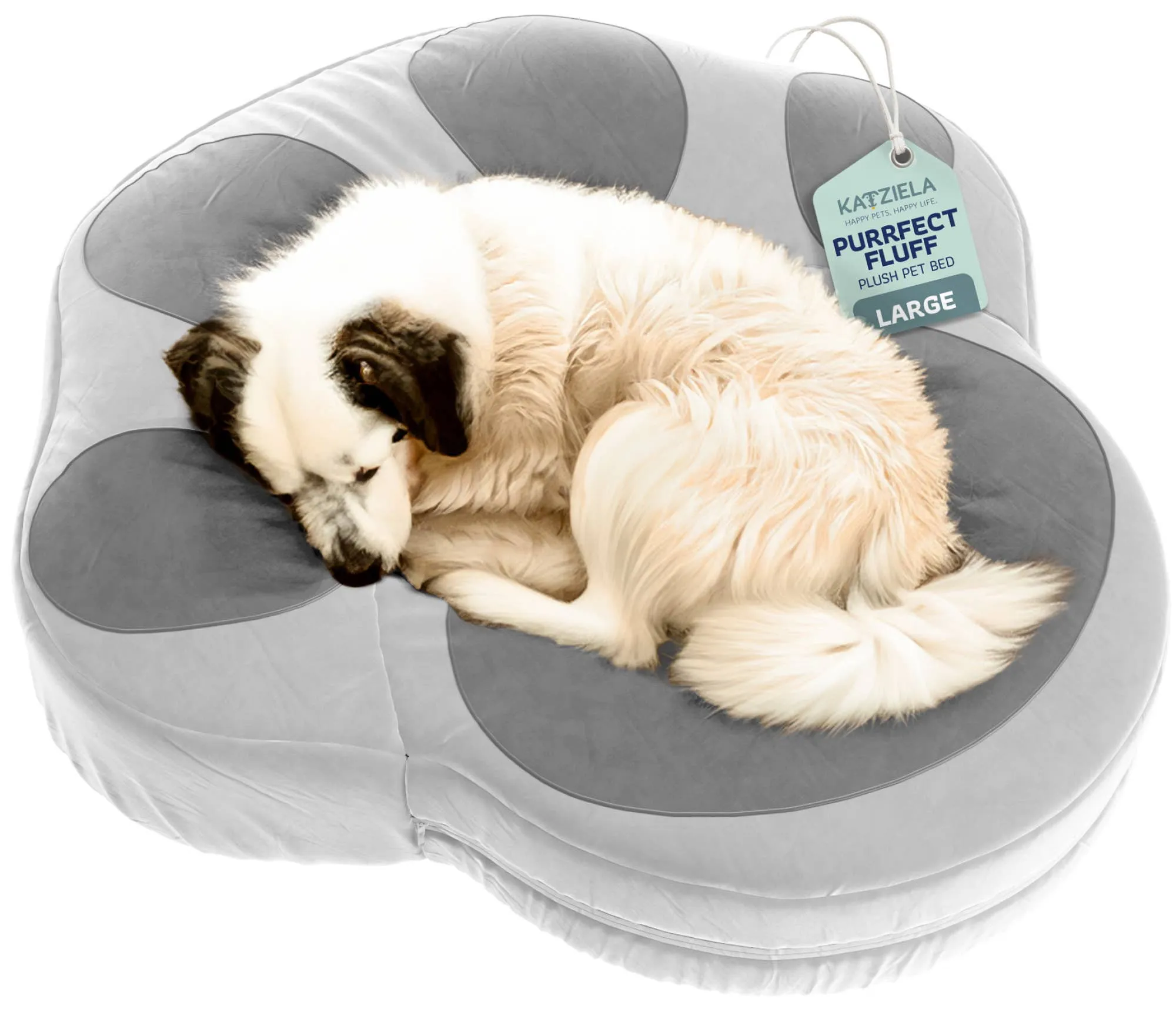 Katziela Paw Shaped Dog Bed