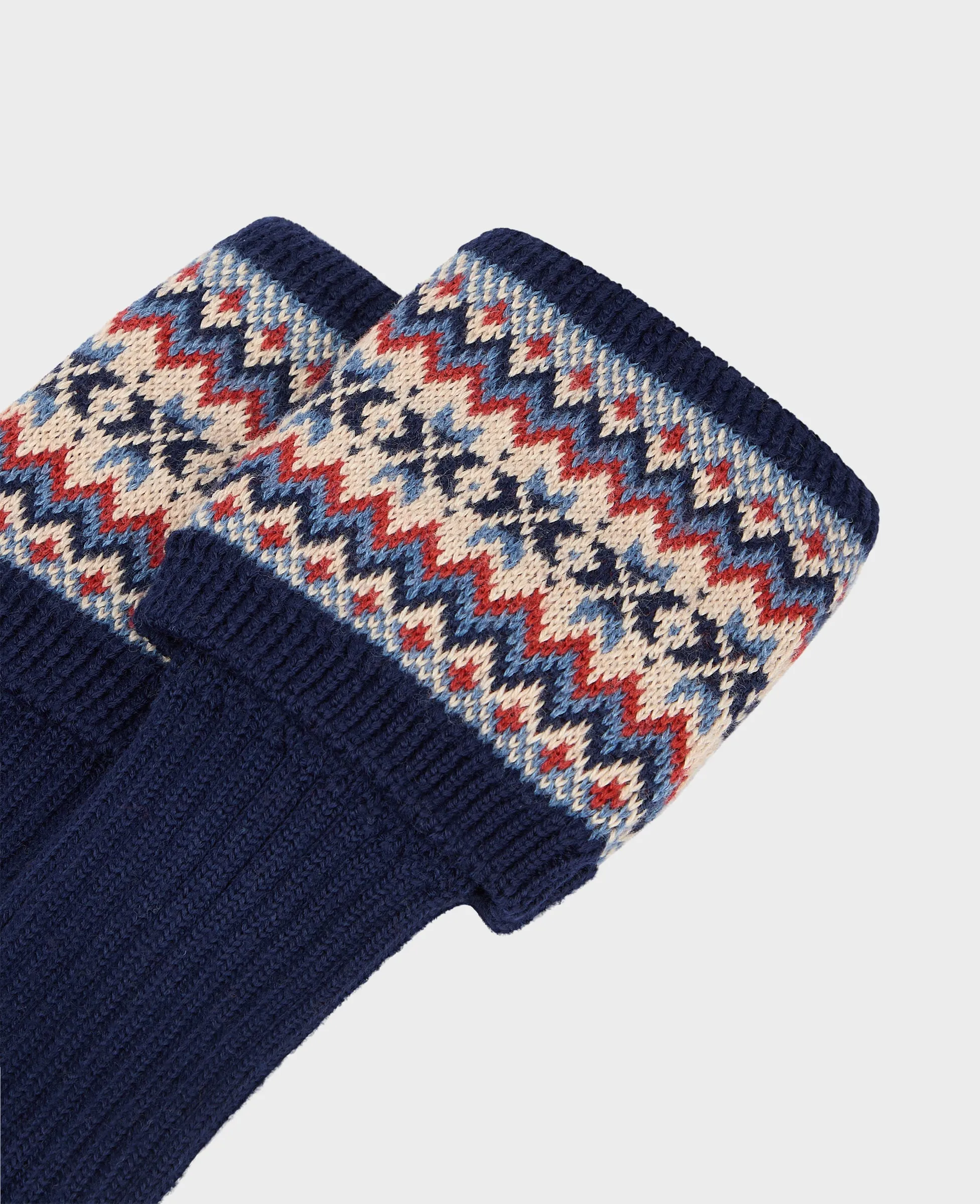 Lady Fair Isle Long Socks