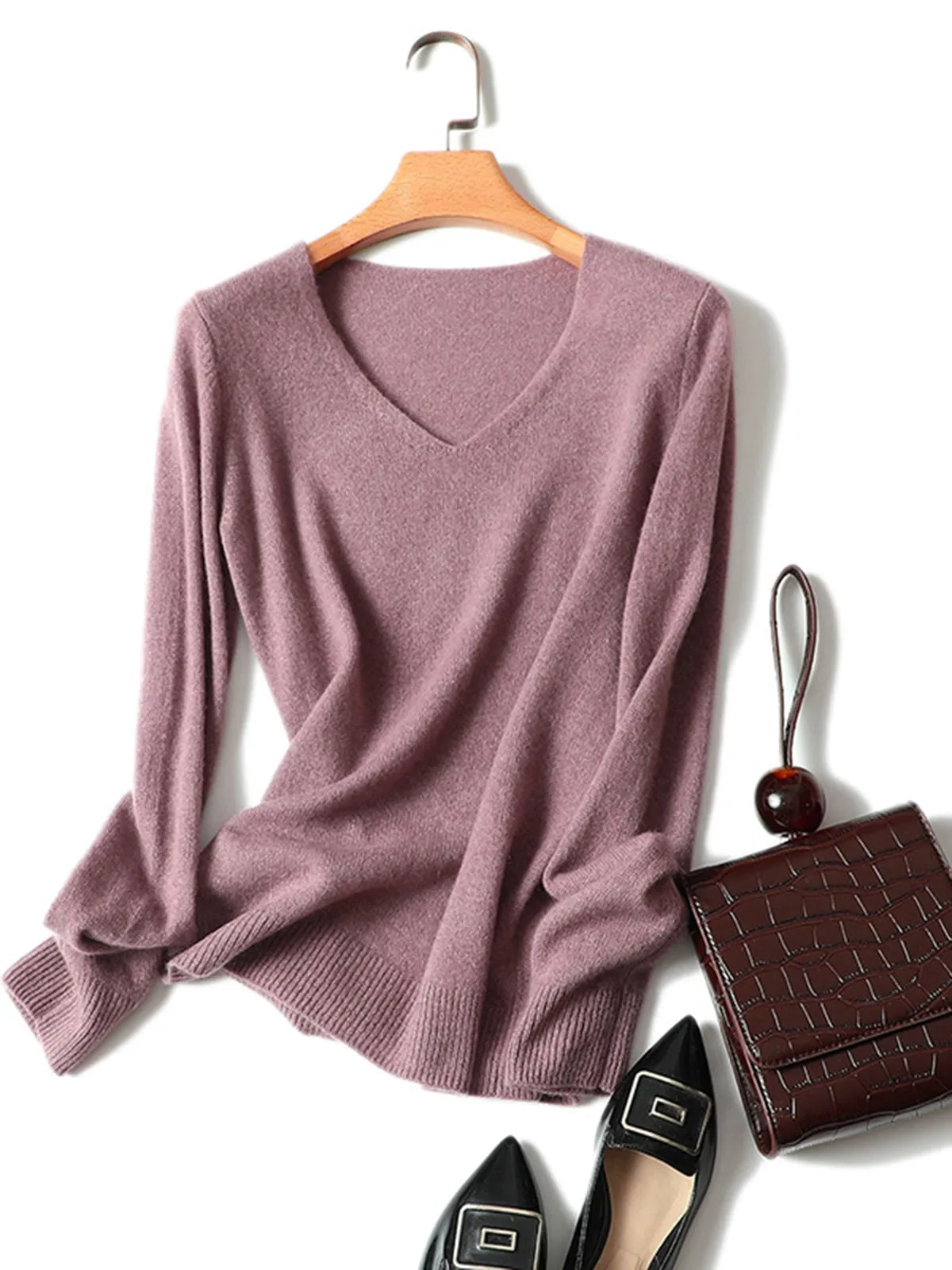 Long-Sleeved Pullover Knitted Bottoming Sweater