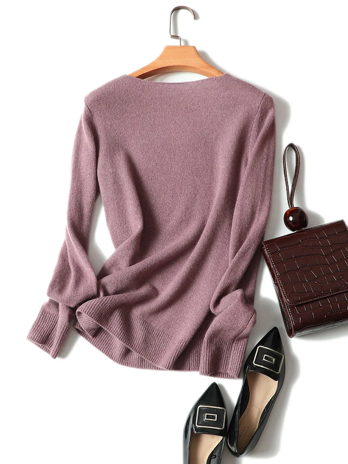 Long-Sleeved Pullover Knitted Bottoming Sweater