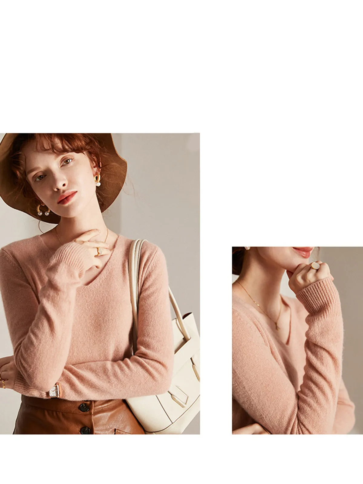 Long-Sleeved Pullover Knitted Bottoming Sweater