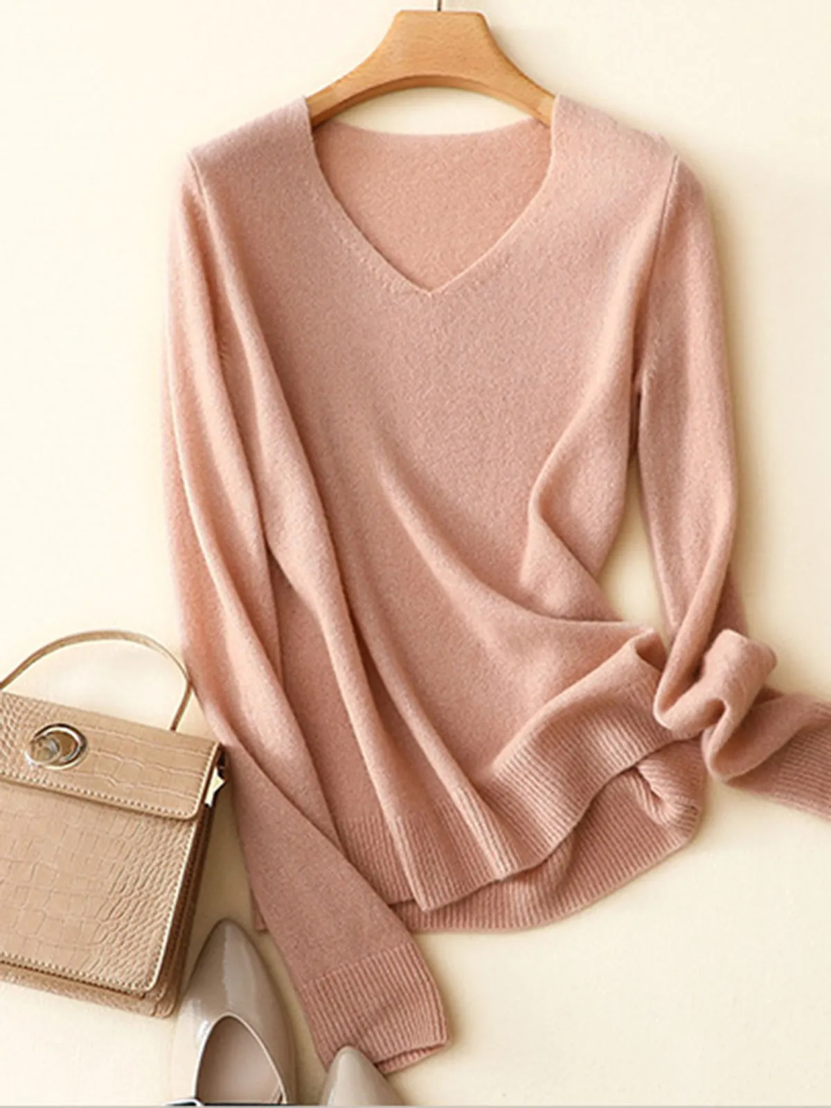 Long-Sleeved Pullover Knitted Bottoming Sweater