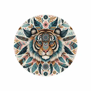 Mandella_Lion_Awd35153  Circular Micro Fleece Blanket 60"