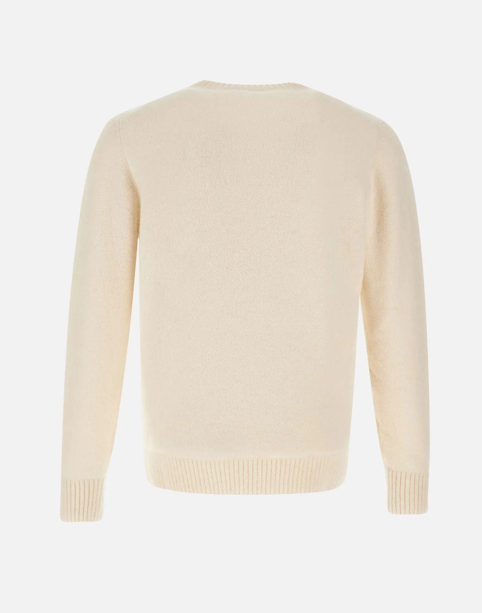 Men's Cream Wool Cotton Alpaca Sweater