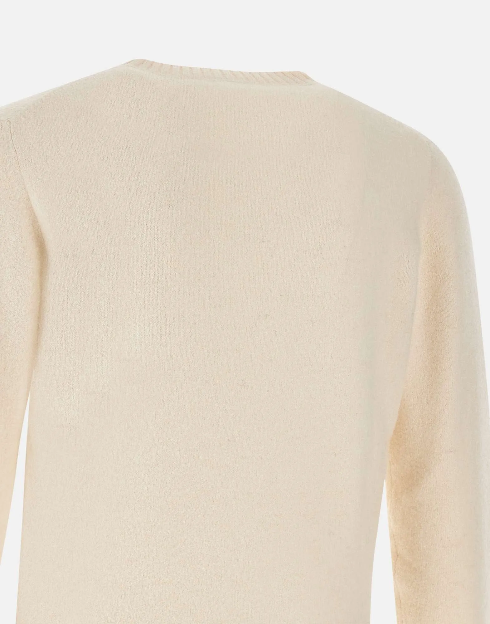 Men's Cream Wool Cotton Alpaca Sweater