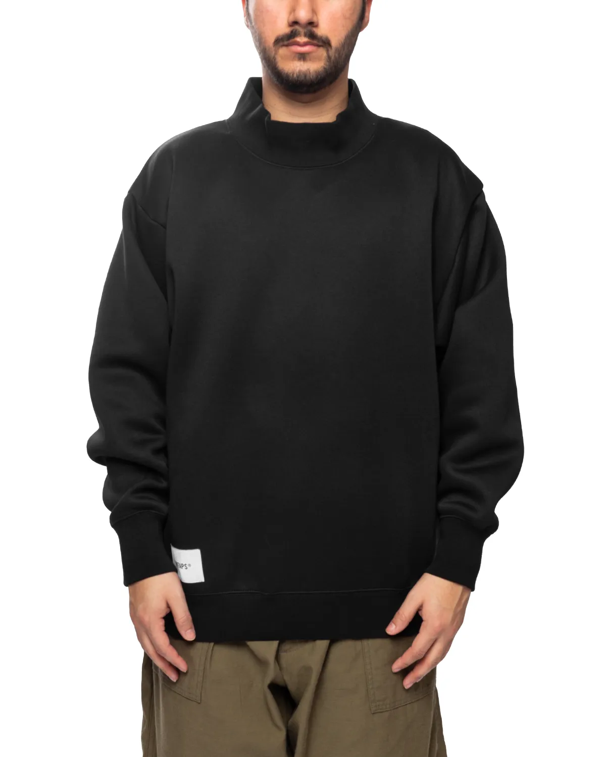 Mock Neck/Sweater/Poly. Fortless/Black