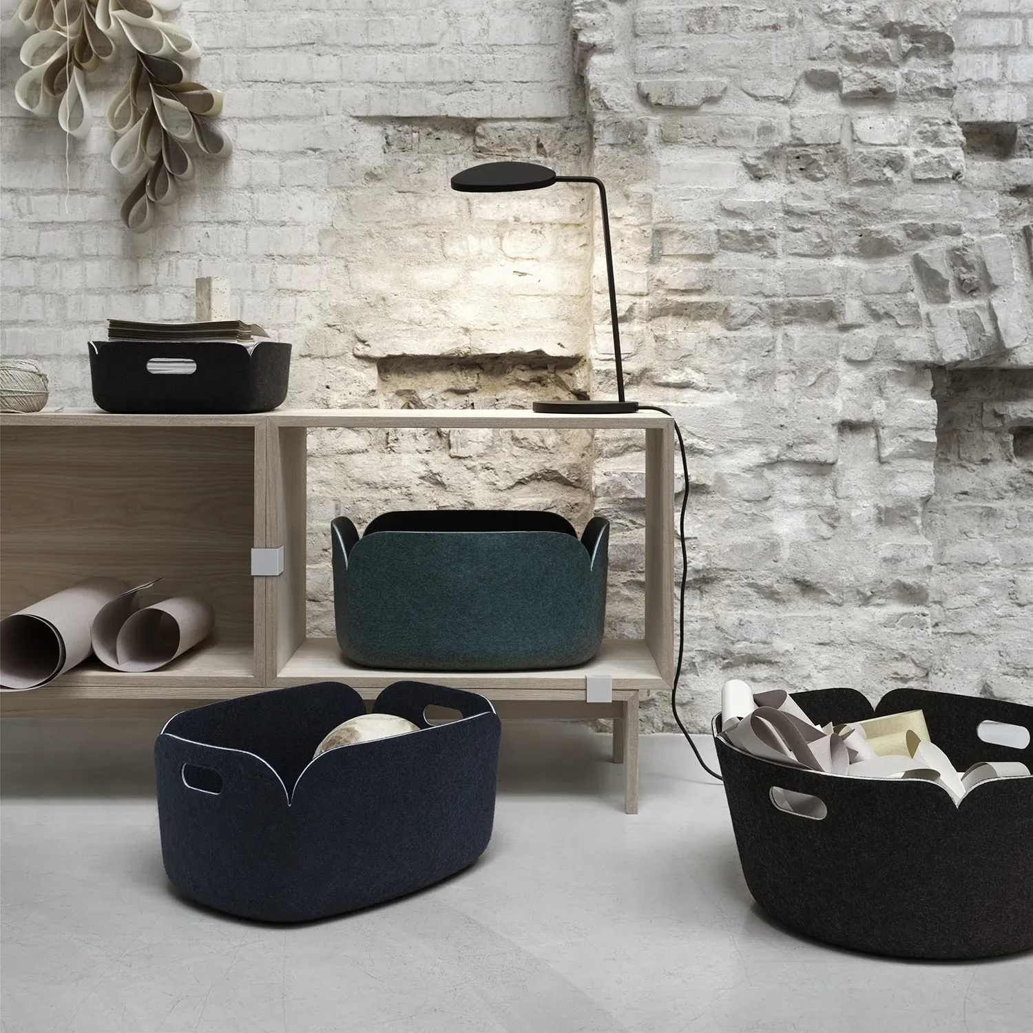 muuto | restore basket | dark green