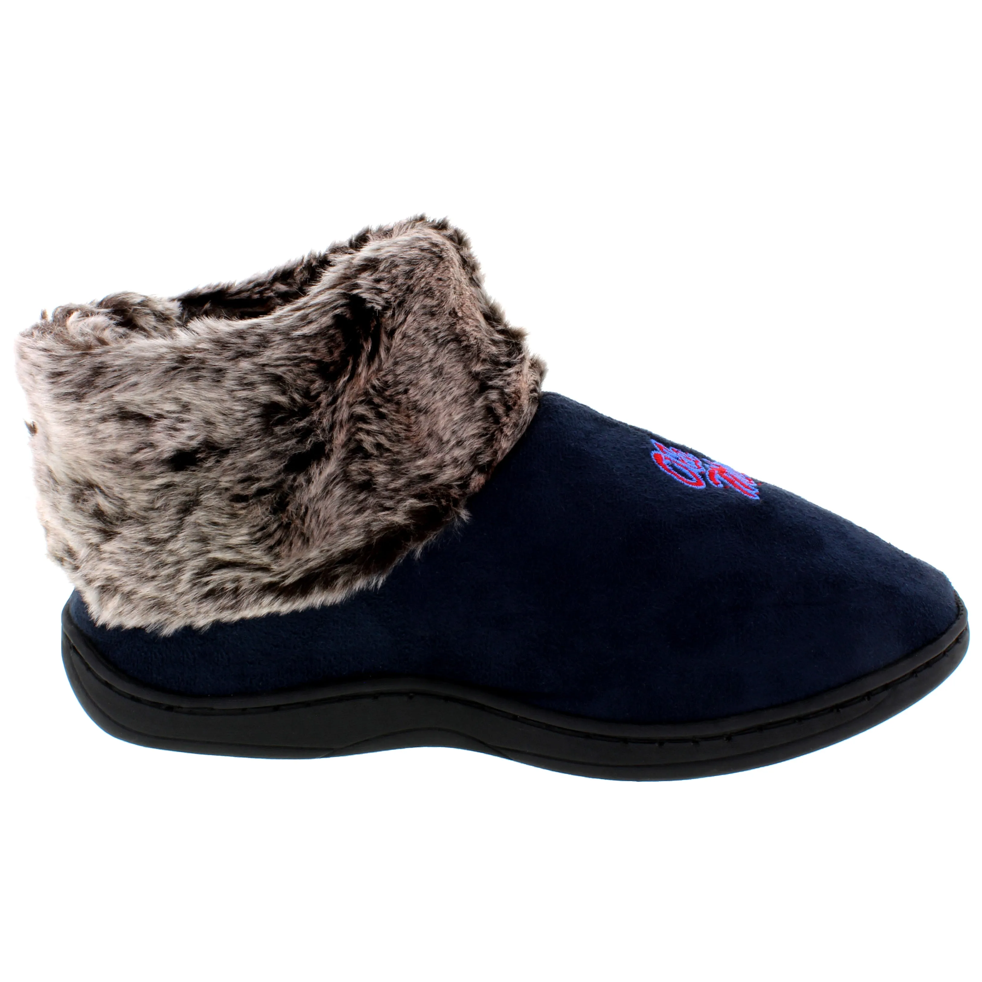 Ole Miss Rebels Faux Sheepskin Furry Top Slipper