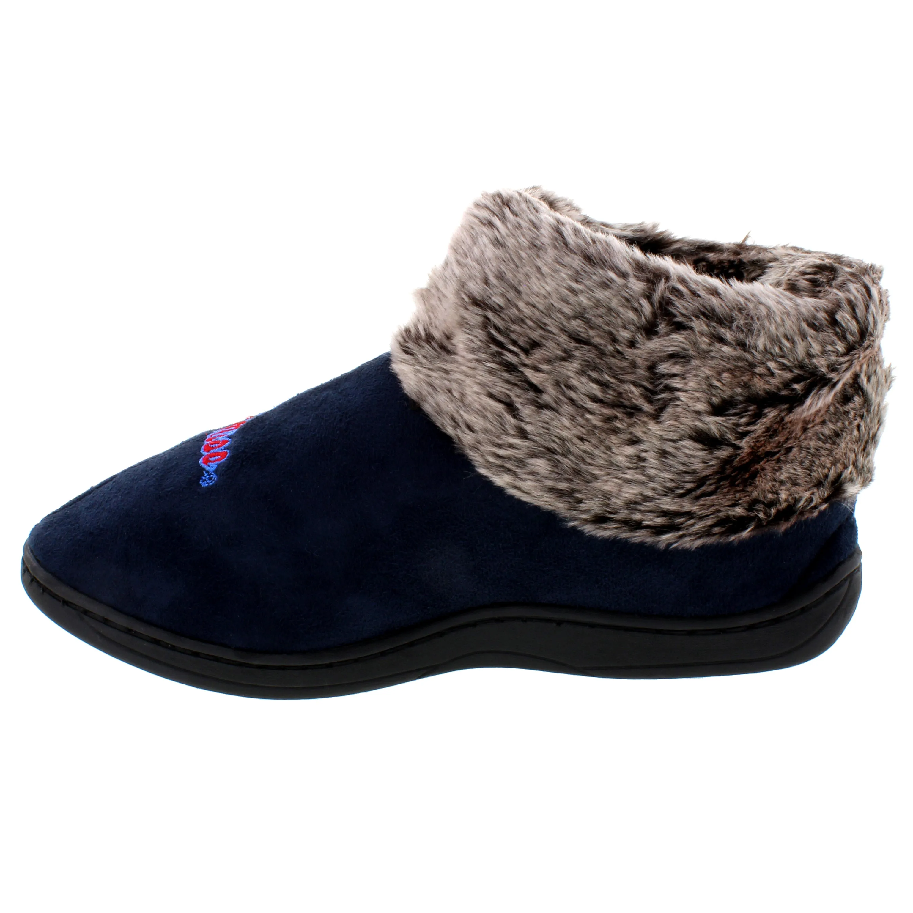 Ole Miss Rebels Faux Sheepskin Furry Top Slipper