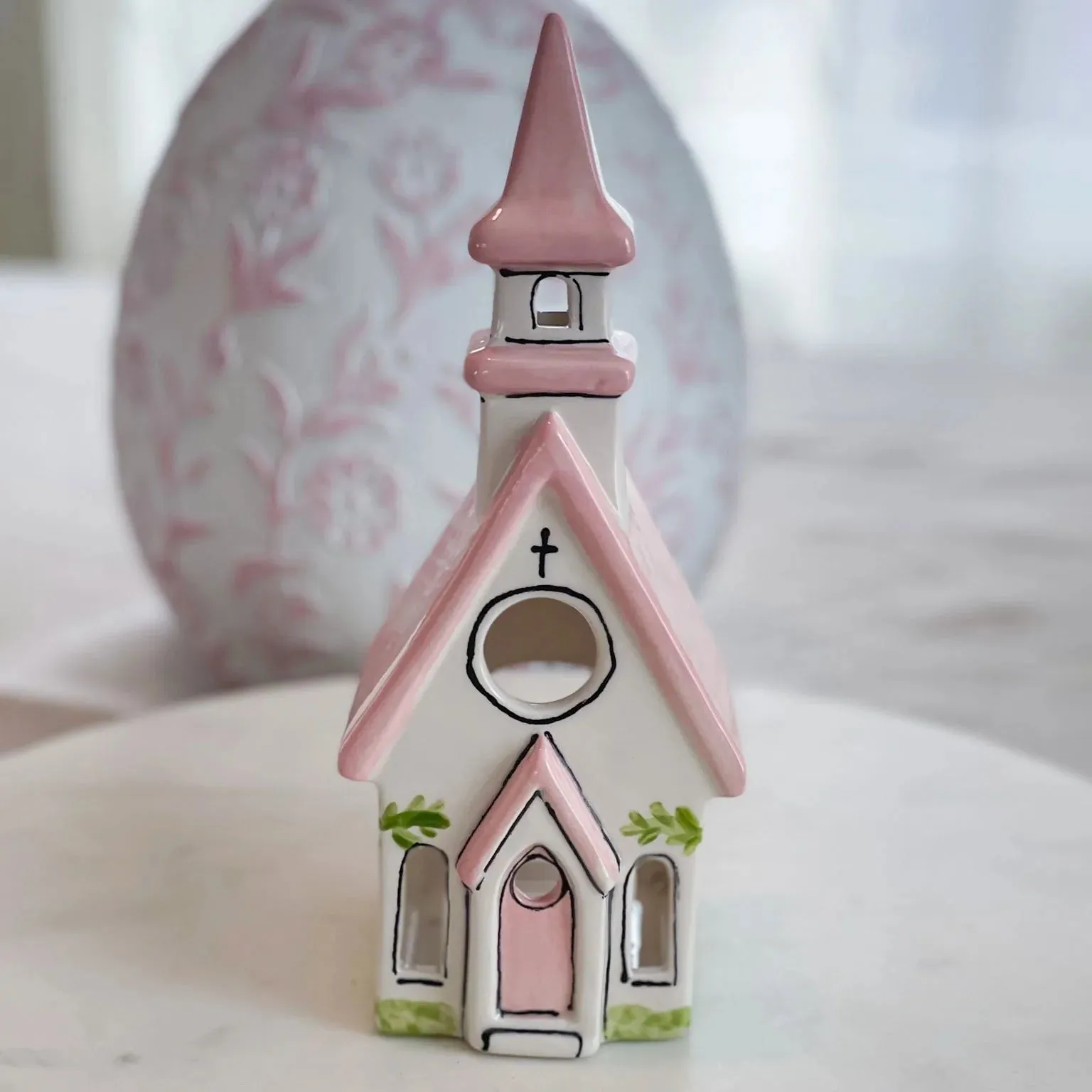 Pink Church Lantern