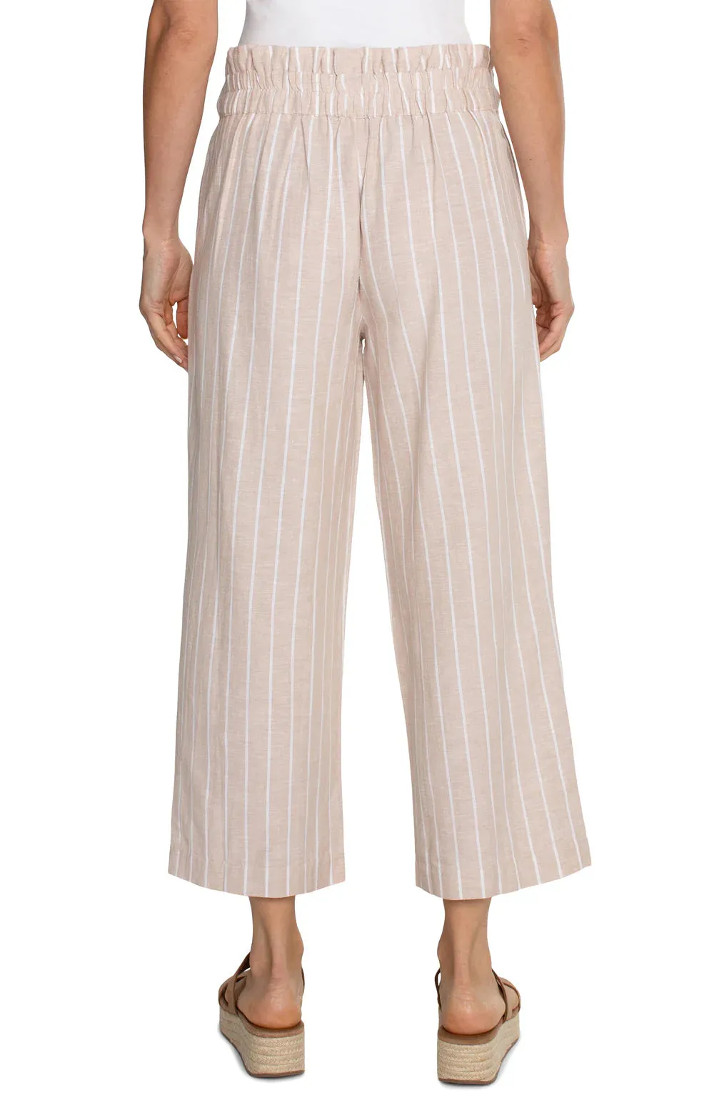 Pleated Crop Trouser