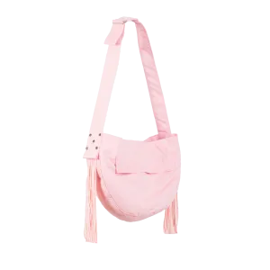 Puppy Pink Cuddle Carrier with Fringe