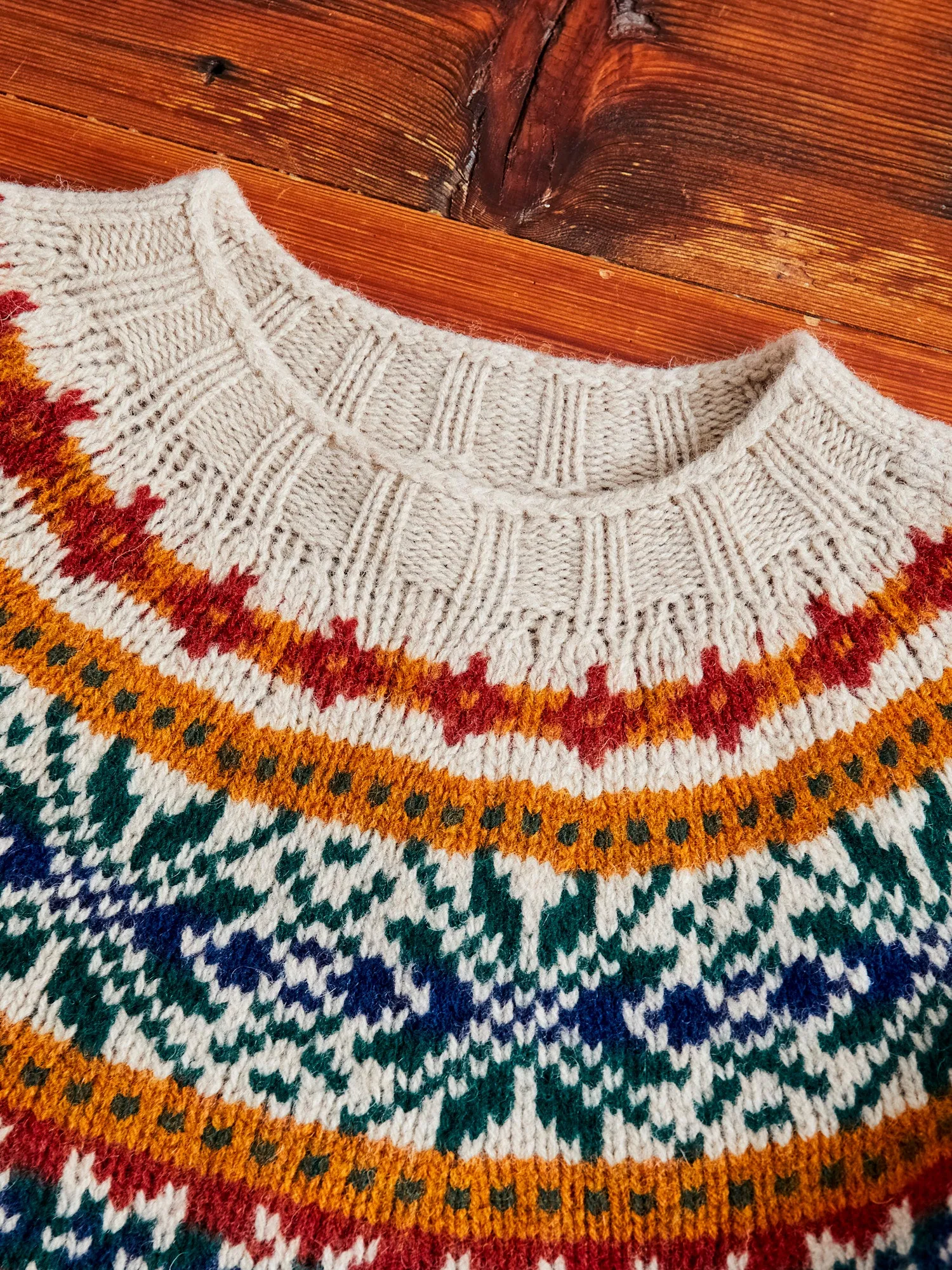 "Fragments Of Light" Knit Sweater in Biscuit