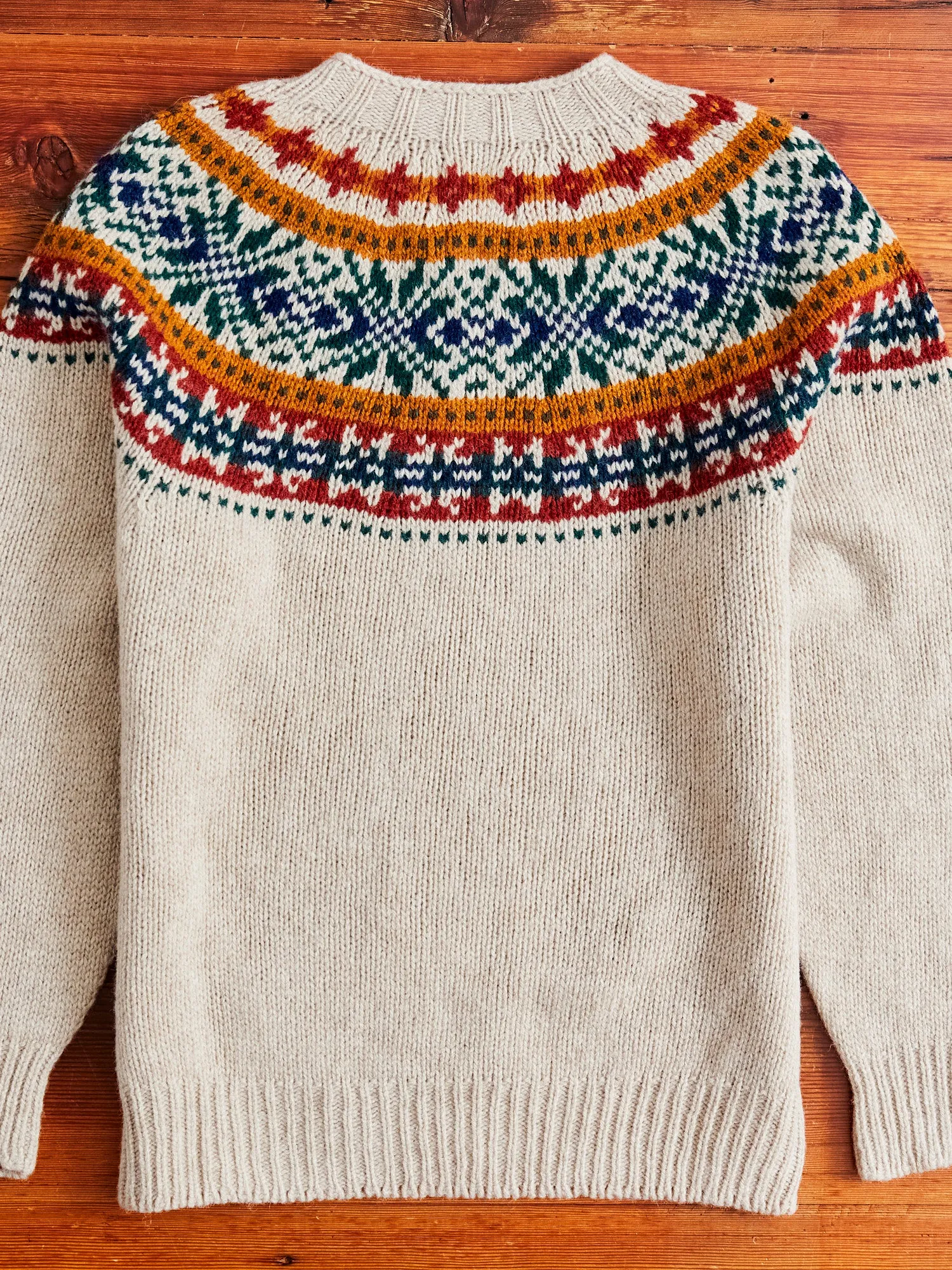 "Fragments Of Light" Knit Sweater in Biscuit