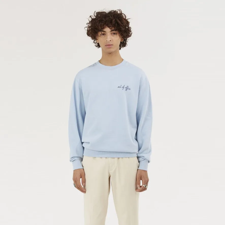 "Out of Office" Sweatshirt (Sky Blue)